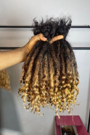4B kinky textured Human hair locs